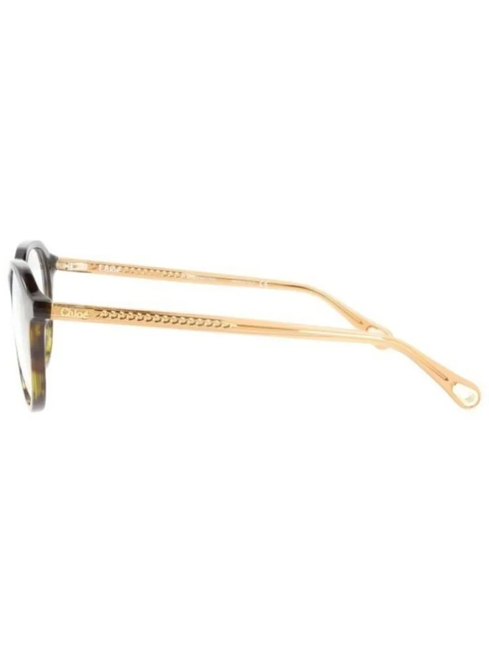 New Chloé Womens Round/Oval Havana Brown Transparent Fashion Designer Eyeglasses